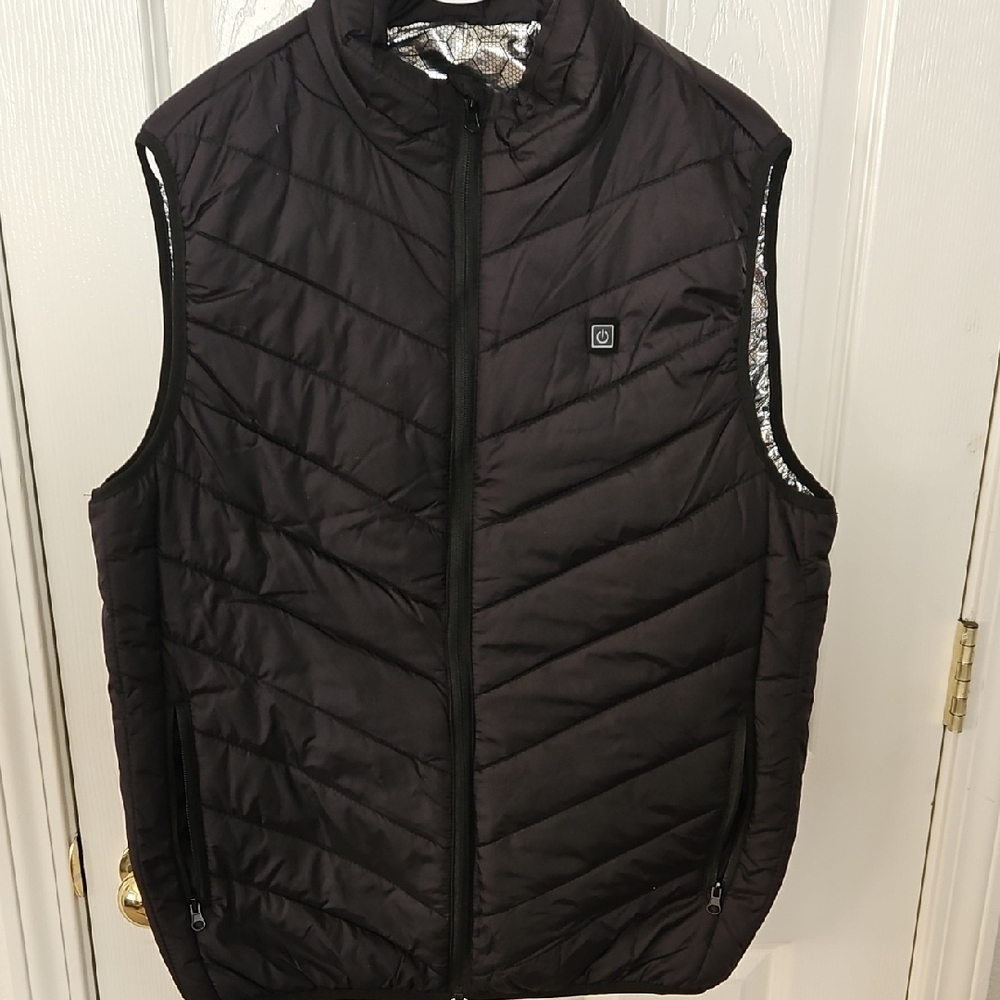 Men's Quilted Black Vest